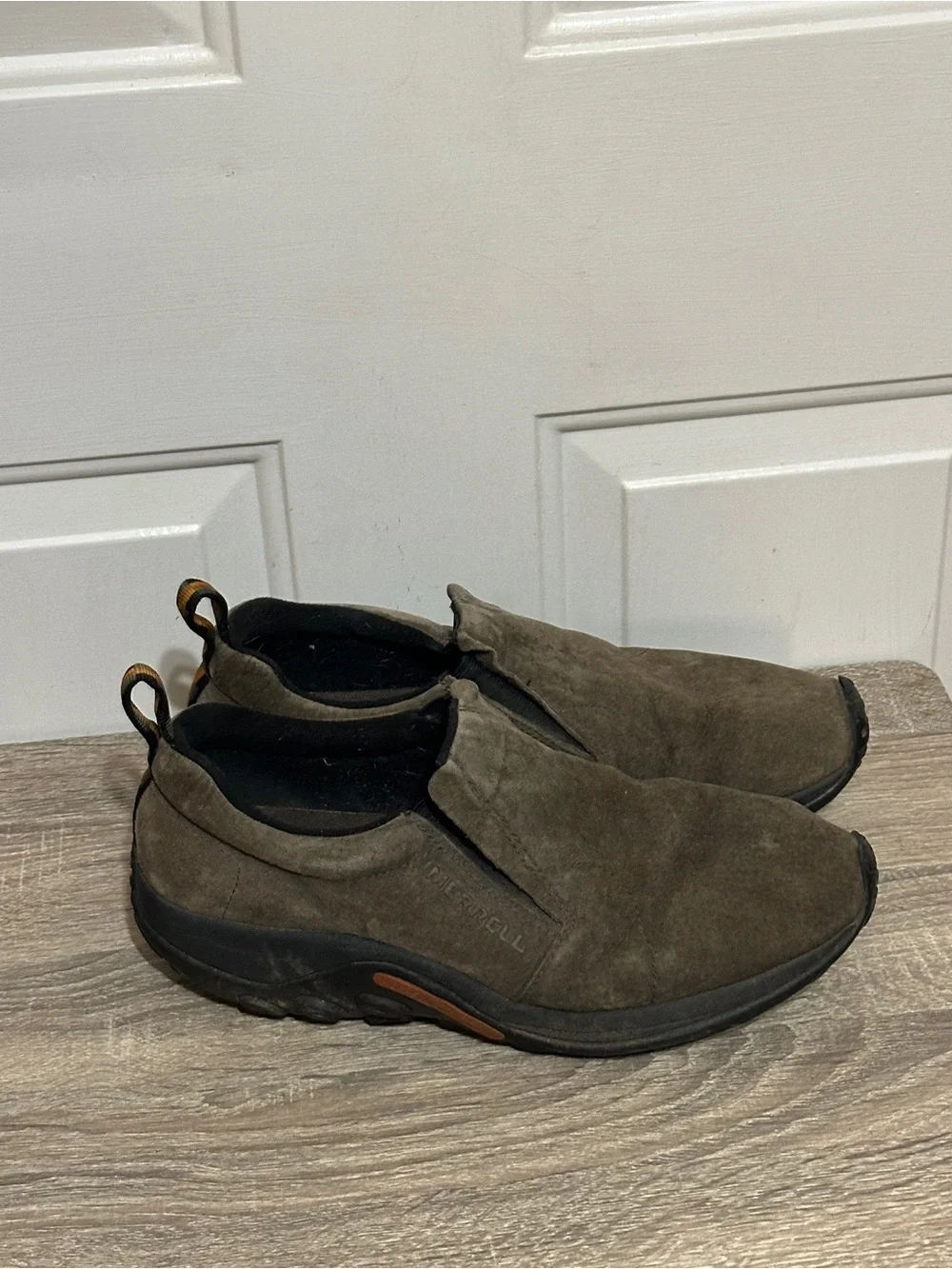 Merrell Jungle Moc J60787 Mens Size US 11 Gunsmoke Suede Comfort Slip-On Shoes